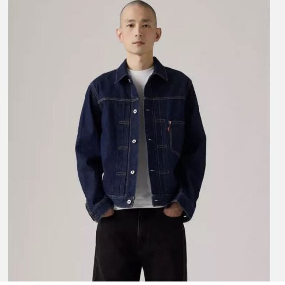 Levi's Type 1 Denim Jacket Selvedge Trucker 100% Cotton Men's XXL One Premium - Picture 12 of 16